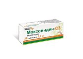 Купить моксонидин-сз, таблетки, покрытые пленочной оболочкой 0,3мг, 28 шт в Дзержинске