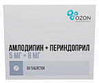 Купить амлодипин-периндоприл, таблетки 5мг+8мг 30шт  в Дзержинске