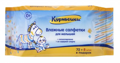 Купить курносики салфетки влажные для малыша 80шт (40016) в Дзержинске