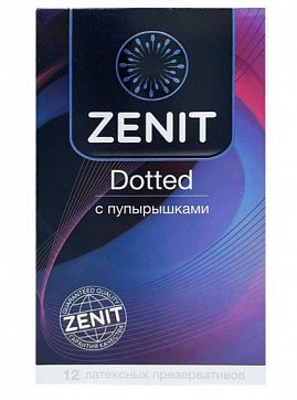 Zenit (Зенит) Презервативы латексные с точками Dotted 12шт