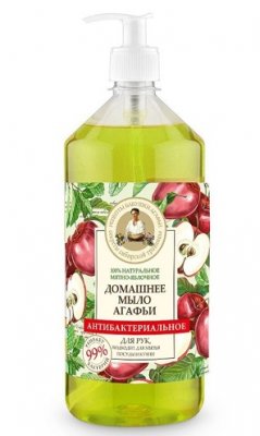 Купить бабушка агафья мыло антибактериальное мятно-яблочное, 1000мл в Дзержинске