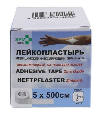 Купить пластырь sfm-plaster тканвеая основа фиксирующий 5см х5м в Дзержинске