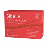 Купить sibella (сибелла) дуослим кофе с ароматом капучино, пакет-саше 2г, 10 шт бад в Дзержинске