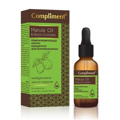 Купить compliment marula oil & biotin complex (комплимент)масло-концентрат для волос ревитализирующее, 25мл в Дзержинске