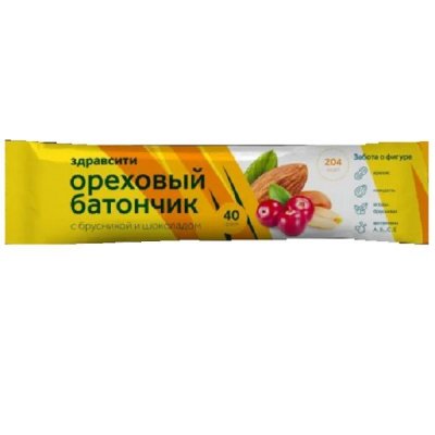 Купить батончик мюсли здравсити орех, брусника, витамин с 40г бад в Дзержинске