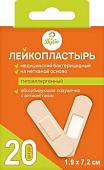 Купить лейкопластырь бутив бактерицидный на нетканой основе гипоаллергенный, 19х72мм 20шт в Дзержинске