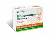 Купить моксонидин-сз, таблетки, покрытые пленочной оболочкой 0,4мг, 60 шт в Дзержинске