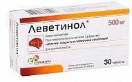 Купить леветинол, таблетки, покрытые пленочной оболочкой 500мг, 30 шт в Дзержинске