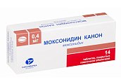 Купить моксонидин-канон, таблетки, покрытые пленочной оболочкой 0,4мг, 14 шт в Дзержинске