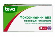 Купить моксонидин-тева, таблетки покрытые пленочной оболочкой 0,2 мг, 60 шт в Дзержинске