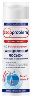 Купить stopproblem ultra control (стоппроблем) лосьон салициловый от прыщей и черных точек, 200 мл в Дзержинске