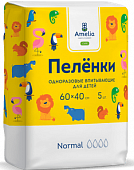 Купить амелия пеленки впитывающие для детей 60х40см 5 шт в Дзержинске