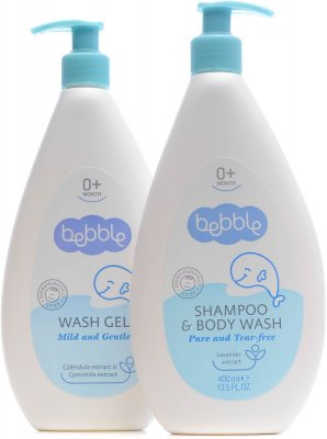 Купить bebble (бэббл) набор: шампунь для волос и тела 400мл+ гелья для мытья 400мл в Дзержинске