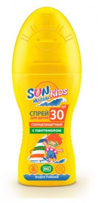 Купить sun marina (сан марина) кидс, крем солнцезащитный для детей, 150мл spf30 в Дзержинске