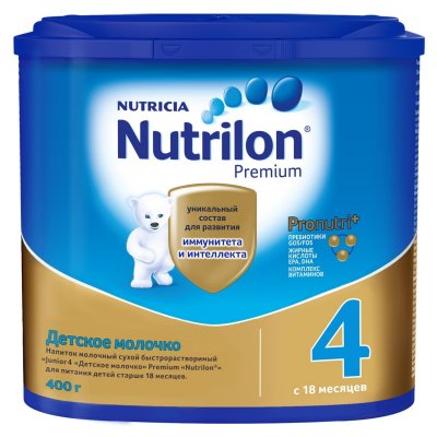 Купить nutrilon junior premium 4 (нутрилон) сухая смесь детская с 18 месяцев, 400г в Дзержинске