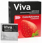 Купить viva (вива) презервативы ароматизированные цветные 3шт в Дзержинске