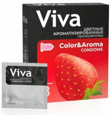 Купить viva (вива) презервативы ароматизированные цветные 3шт в Дзержинске