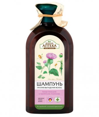 Купить зеленая аптека шампунь лопух, протеины пшеницы против выпадения волос 350 мл в Дзержинске