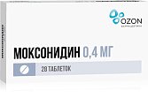 Купить моксонидин, таблетки, покрытые пленочной оболочкой 0,4мг 28 шт в Дзержинске