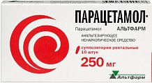 Купить парацетамол-альтфарм, суппозитории ректальные 250мг, 10 шт в Дзержинске