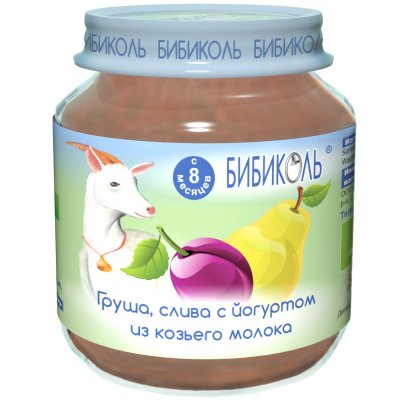 Купить бибиколь пюре груша/слива/йогурт 125г в Дзержинске