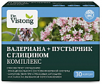 Купить dr vistong (д-р вистонг) комплекс валериана+пустырник с глицином, капсулы 30 шт бад в Дзержинске