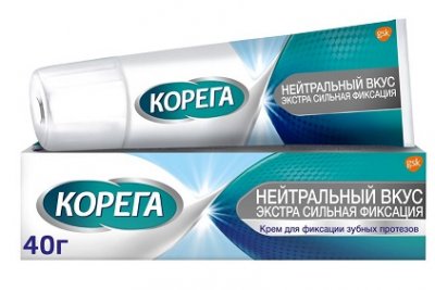Купить корега крем для фиксации зубных протезов нейтральный вкус 40мл в Дзержинске