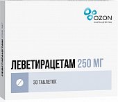 Купить леветирацетам, таблетки, покрытые пленочной оболочкой 250мг, 30 шт в Дзержинске