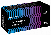 Купить лизиноприл медисорб, таблетки 20 мг, 90 шт в Дзержинске