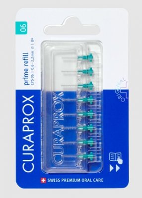 Купить curaprox (курапрокс) набор ершиков межзубных prime refill, cps06 8шт в Дзержинске