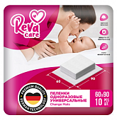 Купить reva care (рева кеа) пеленки одноразовые для детей взрослых и лежачих больных 60х90, 10шт в Дзержинске