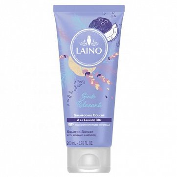 Laino (Лэно) шампунь-гель для душа органический Лаванда, 200мл