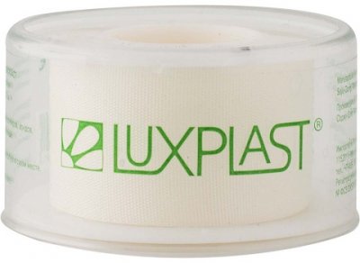Купить luxplast (люкспласт) пластырь фиксирующий шелковый основе 2,5см х 5м в Дзержинске
