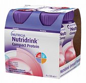 Купить nutridrink (нутридринк) компакт протеин охлаждающий фруктово-ягодный вкус 125мл, 4 шт в Дзержинске