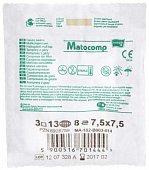Купить matopat matocomp (матопат) салфетки стерильные 7,5см х7,5см 8 слойные 17нитей, 3шт в Дзержинске