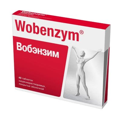 Купить вобэнзим, таблетки кишечнорастворимые, покрытые оболочкой, 40 шт в Дзержинске