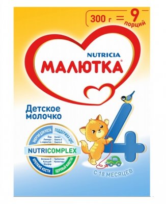 Купить малютка 4 смесь сухая молочная с 18 месяцев, 300г в Дзержинске