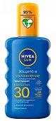 Купить nivea (нивея) sun спрей солнцезащитный защита и увлажнение, 200мл spf30 в Дзержинске