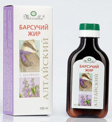 Купить барсучий жир алтайский мирролла с экстр. шалфея, 100мл_бад (мирролла, россия) в Дзержинске