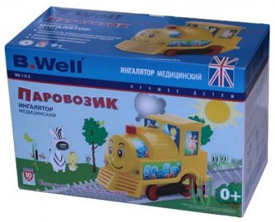 Купить b.well (би велл) ингалятор компрессорный wn-115к паравозик в Дзержинске