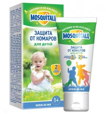 Купить mosquitall (москитолл) нежная защита крем от комаров детский 40 мл в Дзержинске