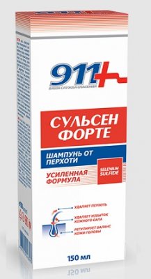 Купить 911 сульсен форте шампунь против перхоти усиленная формула, 150мл в Дзержинске