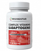 Купить ризингстар (risingstar) комплекс витаминов и адаптогенов с омега-3, капсулы 1620мг, 60 шт бад в Дзержинске