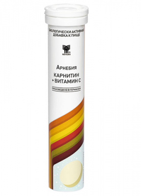 Купить арнебия карнитин+витамин с, таблетки шипучие, 20 шт бад в Дзержинске