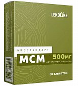 Купить lekolike (леколайк) биостандарт мсм (метилсульфонилметан), таблетки массой 600 мг 60 шт. бад в Дзержинске