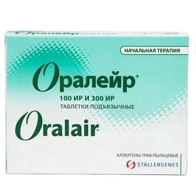 Купить оралейр, таблетки подъязычные 100ир 3 шт + 300ир, 28 шт от аллергии в Дзержинске