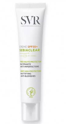 Купить svr sebiaclear (свр) крем для лица солнцезащитный для жирной, проблемной кожи spf50+, 40мл в Дзержинске