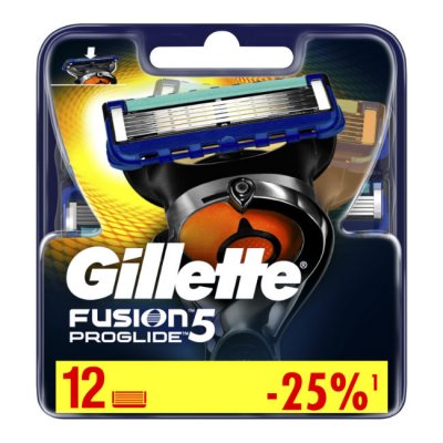 Купить gillette fusion proglide (жиллет) сменные кассеты, 12 шт в Дзержинске