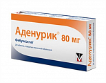 Купить аденурик, таблетки, покрытые пленочной оболочкой 80мг, 28шт в Дзержинске