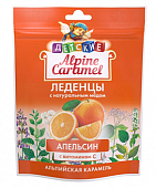Купить alpine caramel (альпийская карамель) леденцы детские апельсин с медом и витамином с , 75г бад в Дзержинске